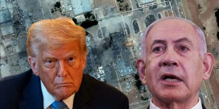 President Donald Trump and Prime Minister Benjamin Netanyahu against the backdrop of Iran's bomb nuclear sites Iran War 2.0? Trump, Netanyahu have different ideas