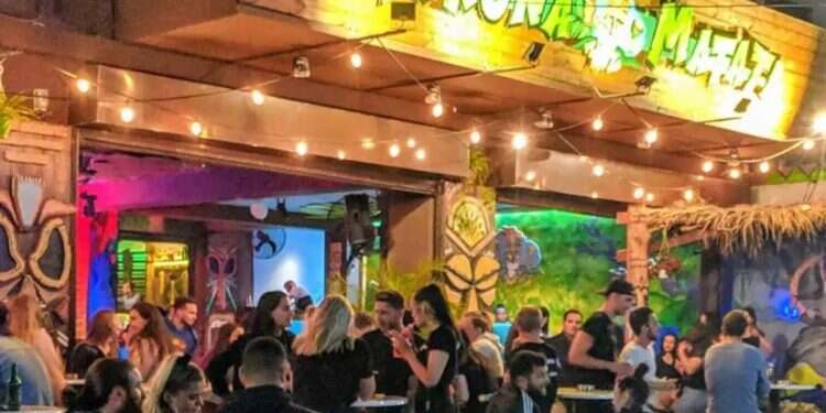 The nightclub in Rhodes. Photo: From Instagram Israelis attacked outside Rhodes nightclub