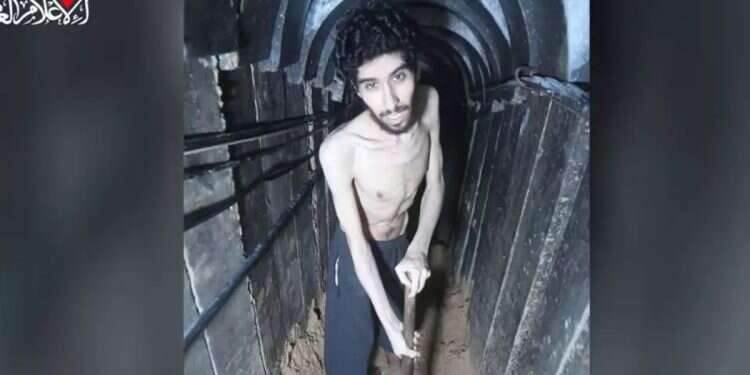 Evyatar David in the video released by Hamas Netanyahu shocked over videos released by Hamas