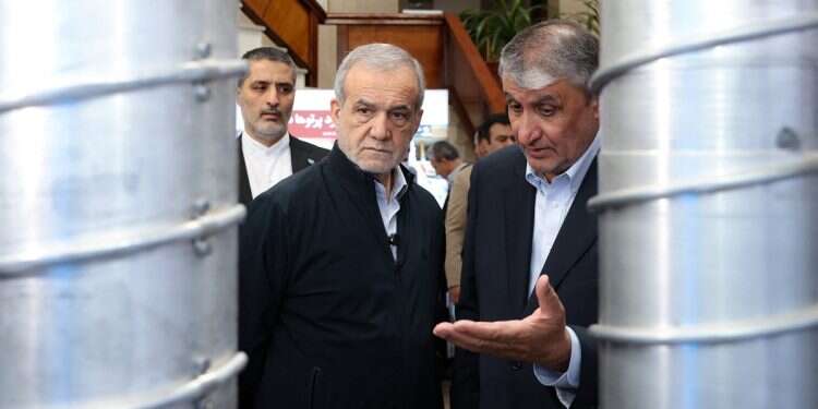 Iran's President Masoud Pezeshkian visits Iran's nuclear achievements exhibition in Tehran, Iran April 9, 2025 What is the snapback mechanism – and can Iran retaliate?