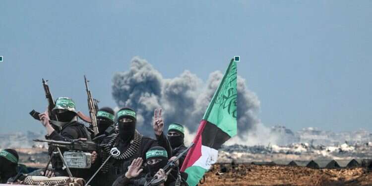 Hamas terrorists against the backdrop of the war in Gaza Israel could fall into 'death trap'