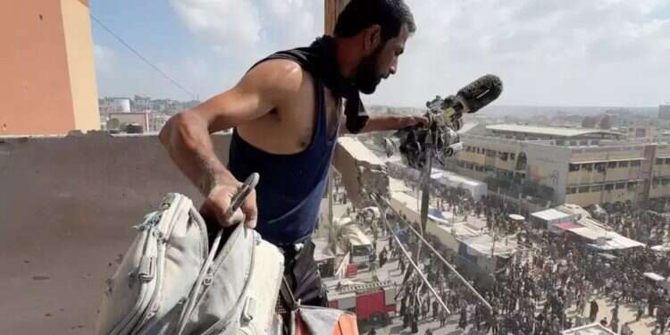 The strike at Nasser Hospital compound in Khan Younis. Photo: Reuters New details on unusual IDF strike in Khan Younis