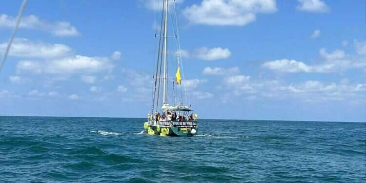 Protest flotilla of hostage families set sail toward Gaza