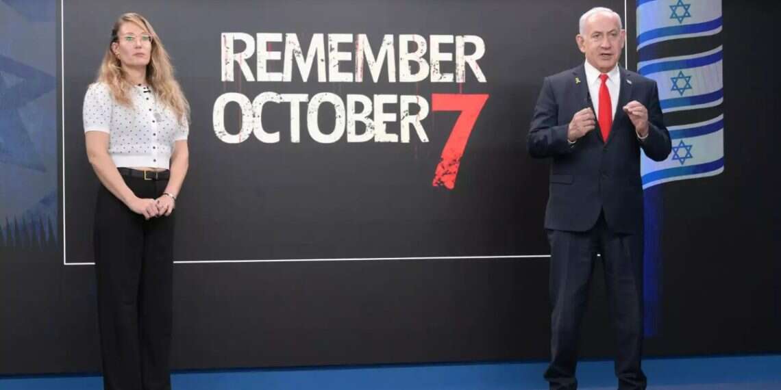Photo: Amos Ben-Gershom, GPO Netanyahu shows world part of October 7 atrocity footage