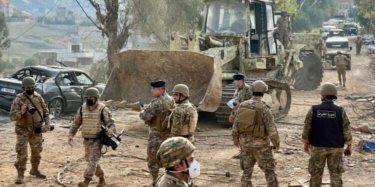 Lebanese soldiers secure the area after Israeli troops withdrew from the Khiam village in the Marjayoun district, Nabatieh Governorate, southern Lebanon, 12 December, 2024 Israel must not trade concrete gains for empty political promises