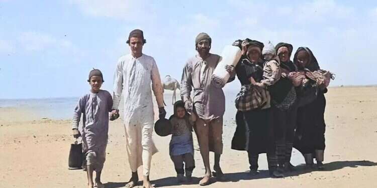 Jews from Yemen on their way to Aden, ahead of their immigration to Israel during Operation Magic Carpet. Photo: Zoltan Kluger/GPO. Image processing: Amia David Lachman UN report reveals $263 billion in losses suffered by Jews expelled from Arab countries since 1948