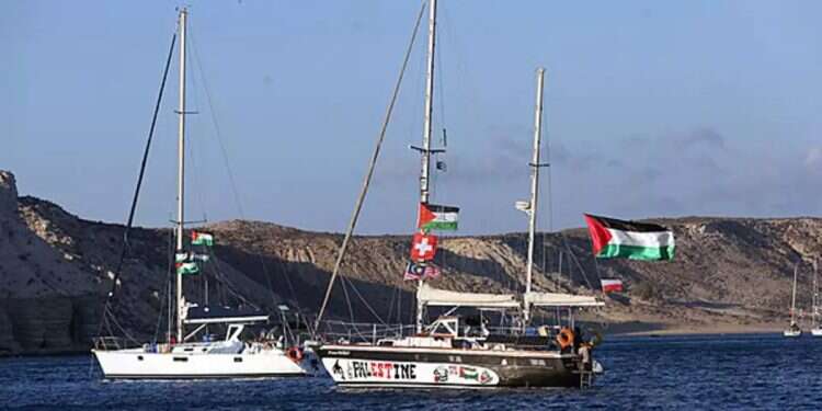 The flotilla currently en route to Gaza. Photo: Reuters Gaza flotillas should be met with a heavy hand