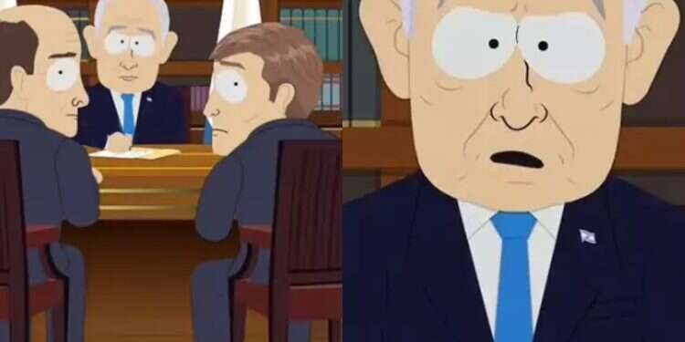 PM Benjamin Netanyahu depicted in the latest South Park episode South Park's Netanyahu roast leaves nothing off limits
