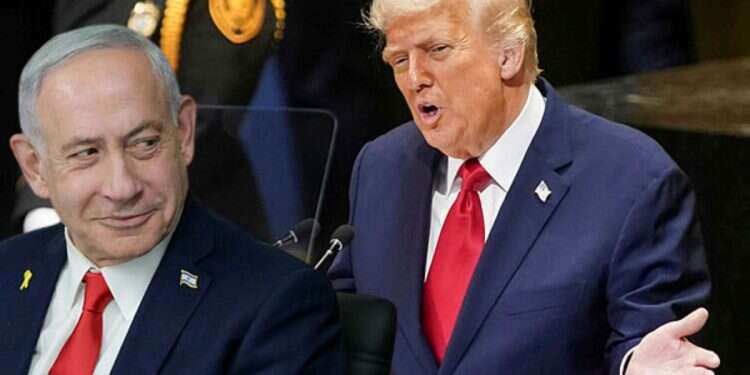 President Donald Trump and Prime Minister Benjamin Netanyahu Trump saved Israel from itself by taking hot-button issue off the table