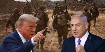 Trump and Netanyahu against the backdrop of the Gaza Strip. Photo: IDF Spokesperson’s Unit, Koko, Reuters Trump's message to Netanyahu revealed