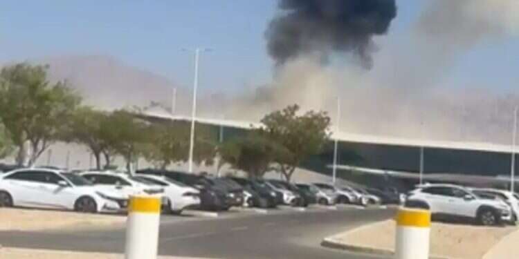 A Houthi drone hit Ramon Airport
