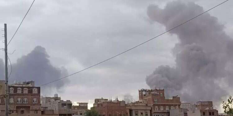 Israel strikes six Houthi sites in Yemeni capital