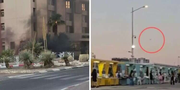 Houthi drone hits Eilat, sparking fire