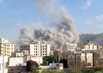 Israel strikes Sanaa as Houthi leader delivers speech