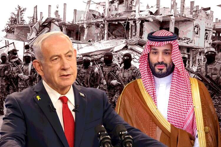 Benjamin Netanyahu and Saudi Crown Prince Mohammed bin Salman. Photo: AFP, Reuters