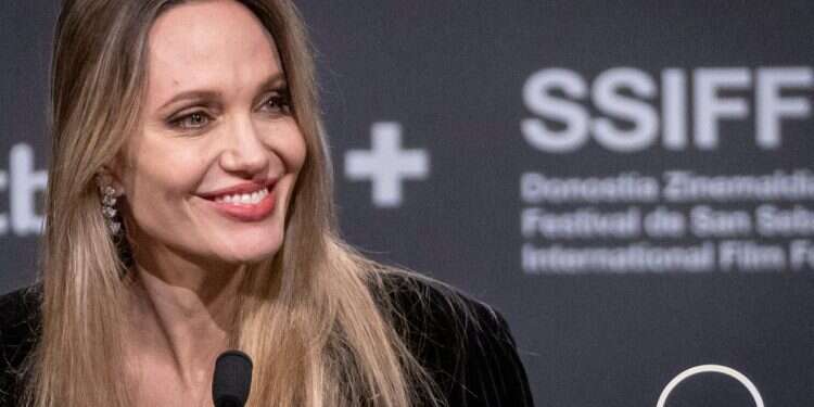 US actor Angelina Jolie attends a press conference for the presentation of the film 'Couture' at the 73rd San Sebastian Film Festival (SSIFF), in San Sebastian, Spain, 21 September 2025 Angelina Jolie leaving US for good