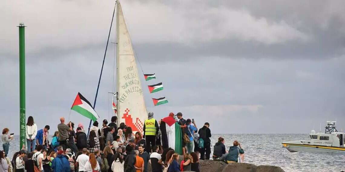 One of the boats from the previous flotilla to Gaza sets sail from Italy. Photo: EPA IDF intercepts another Gaza-bound flotilla