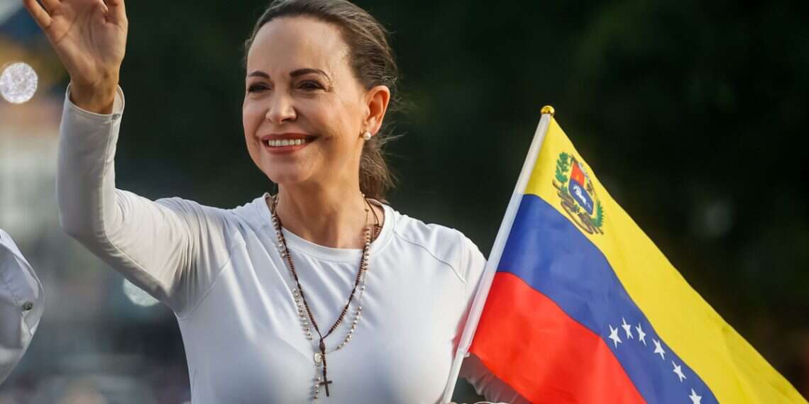 Maria Corina Machado greets supporters during a campaign rally in Puerto La Cruz, Venezuela, 10 July 2024 Old posts resurface: Nobel Prize winner criticized for Israel connection