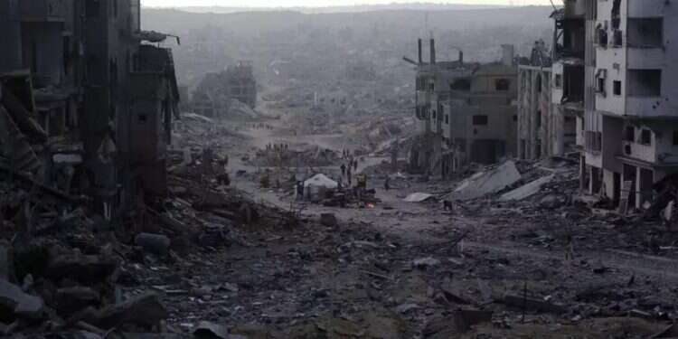 Destruction in the Gaza Strip. Photo: AFP Trump Gaza plan on verge of collapse, warns Saudi Arabia and UAE