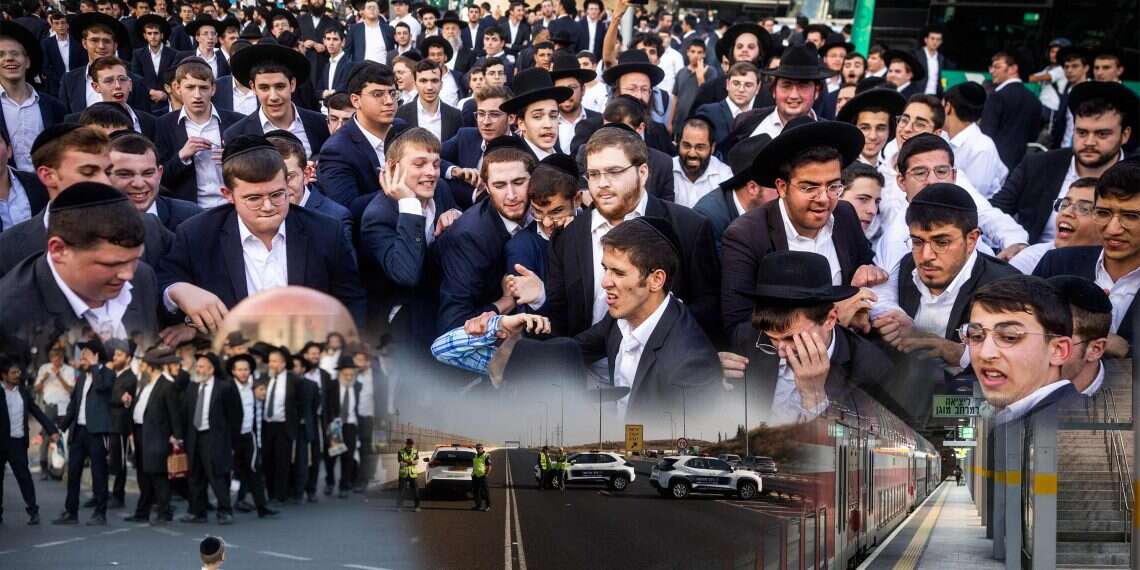 Haredim protesting in Jerusalem Jerusalem paralyzed amid Haredi 'million-man march'