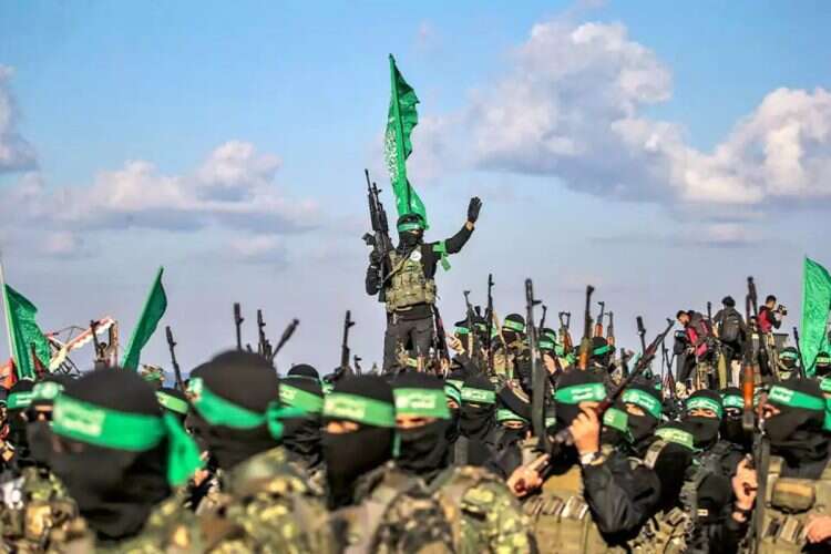 Hamas terrorists. Photo: EPA