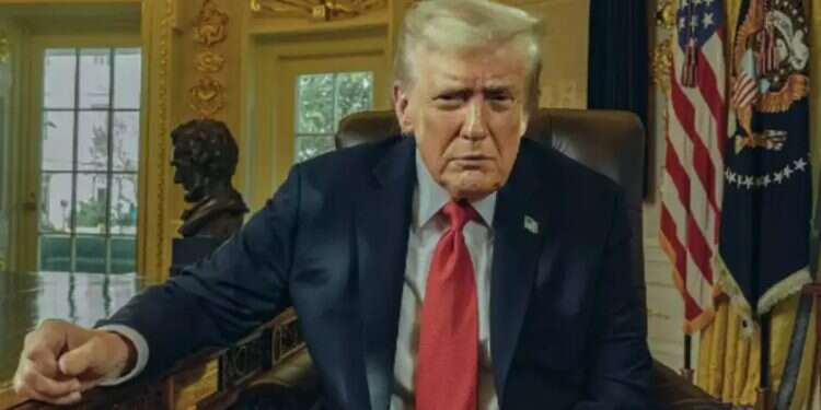 President Donald Trump during his interview with TIME Trump warns Israel annexation will end US support