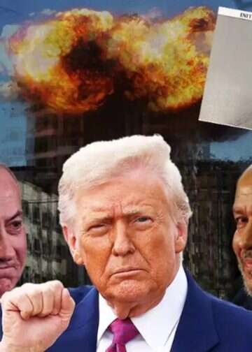 Trump shows IDF withdrawal map