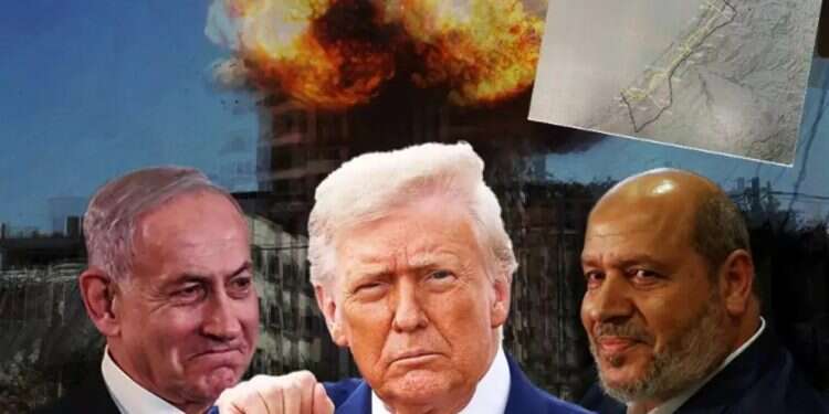 Trump shows IDF withdrawal map: If Hamas agrees, ceasefire to take effect immediately