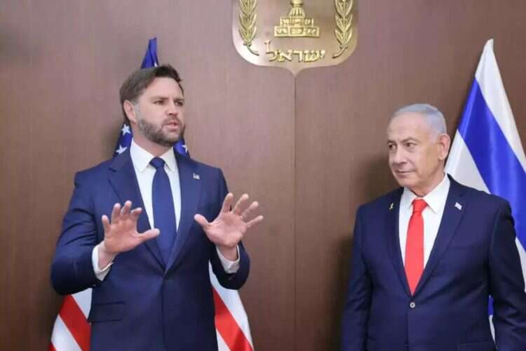 Vance and Netanyahu. Photo: Marc Israel Sellem