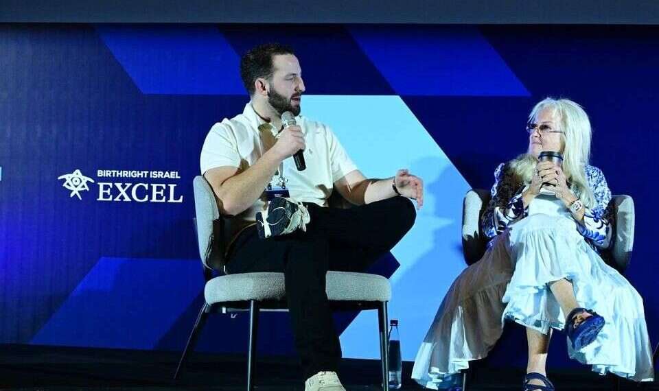 At the conference's opening, a conversation was held with Dr. Miriam Adelson, Taglit's leading donor, and her son, Matan Adelson, a businessman and Taglit Excel graduate from the 2019 cohort Dr. Miriam Adelson: Taglit asked Sheldon for $5M – he planned to give $50M