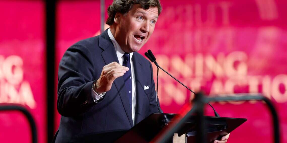 US media personality Tucker Carlson speaks during the public memorial service of political activist Charlie Kirk at State Farm Stadium in Glendale, Arizona, USA, 21 September 2025 (Photo: EPA/Caroline Brehman) How the Republicans lost