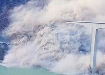 Newly opened Chinese bridge crumbles into gorge after crack warnings