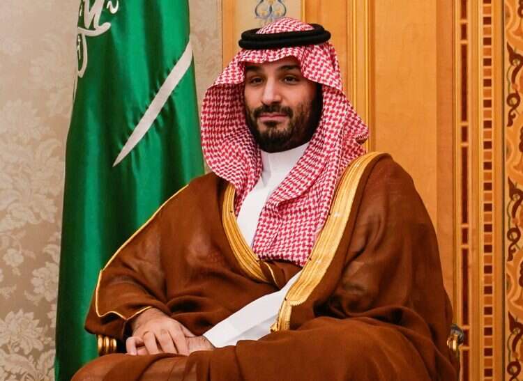 Saudi Crown Prince Mohammed bin Salman looks on as he meets US Secretary of State Antony Blinken, in Riyadh, Saudi Arabia, October 23, 2024
