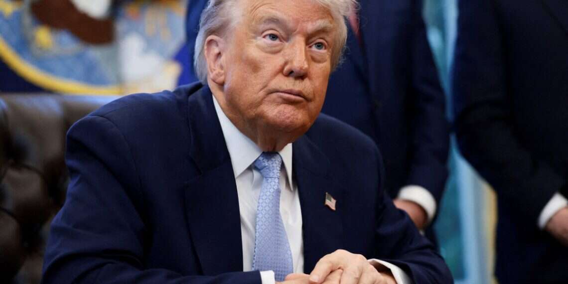US President Donald Trump looks in the Oval Office at the White House in Washington, D.C., US, November 17, 2025 Trump administration moves to label Muslim Brotherhood branches as terror groups