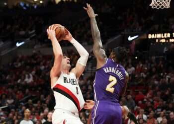 Avdija scores 33 points; Blazers' winning streak ends against Lakers