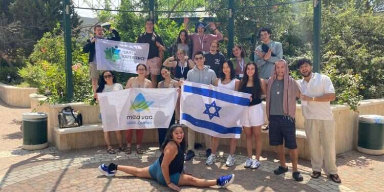 Masa participants in Israel. Photo: Masa Israel Journey Facing forward