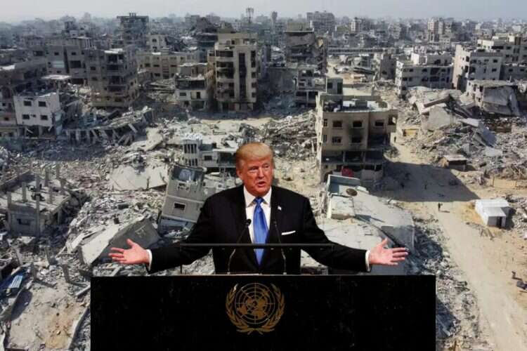 Donald Trump speaks at the UN in September 2025