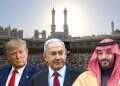 Trump, bin Salman and Netanyahu. Photo: AP/EPA/Oren Ben Hakoon/Reuters Israel, Saudi Arabia moving toward direct talks