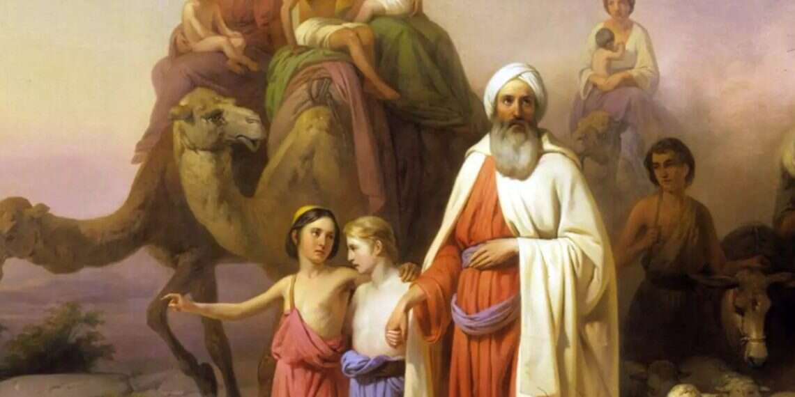 Abraham’s Journey from Ur to Canaan. Painting by József Molnár, Hungary, 1850 Between the flood and the revolution