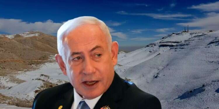 PM Netanyahu visited southern Syria on Nov. 19, 2025. Background: Mount Hermon PM Netanyahu, top security officials visit Syrian side of border