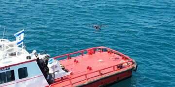 The Wonderland maritime drone. Photo: Wonder Robotics Israeli technology lets drones land autonomously even in rough sea