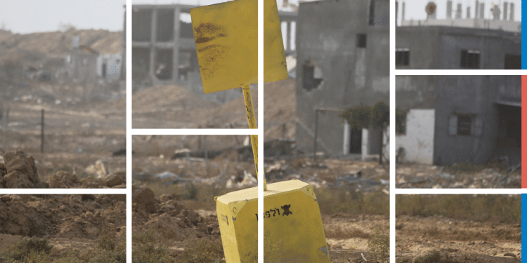 The Yellow Line in Gaza. Photo: AFP Israel confronts a defining test as regional pressures shift