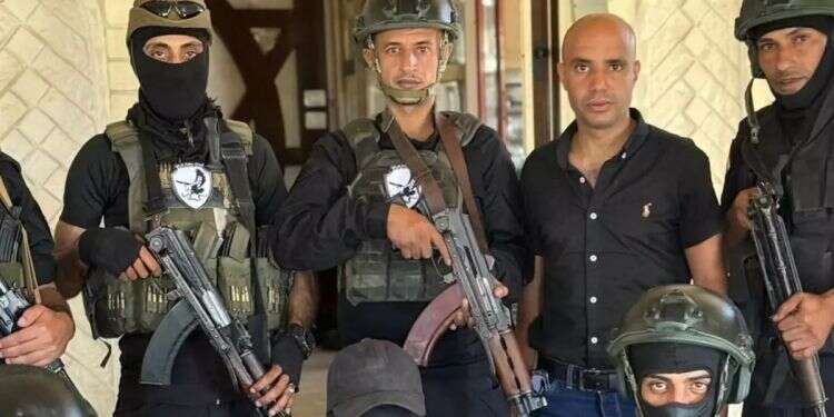 Abu Shabab and his men in Rafah. Photo:: Arab networks The fall of Abu Shabab