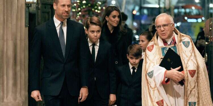 The Prince and Princess of Wales and their children Prince George, Prince Louis (centre) and Princess Charlotte arrive for the Together At Christmas carol service at Westminster Abbey on December 5, 2025 in London, England Teacher's career destroyed after stating 'Britain is Christian' to Muslim students