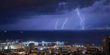 Storm Byron produced heavy rain and thunderstorms on Dec. 9, 2025 Storm Byron makes landfall: Peak intensity expected by Thursday