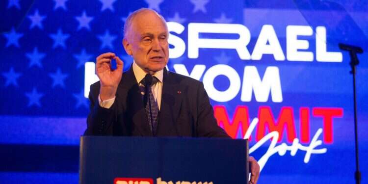 President of the World Jewish Congress Ron Lauder. Photo: Ami Shooman 'Antisemitism? Not just a few angry kids'