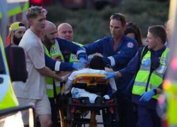 Emergency workers transport a person on a stretcher after a reported shooting at Bondi Beach, in Sydney, Sunday, Dec. 14, 2025 'You failed': Israel slams Australia after Hanukkah massacre