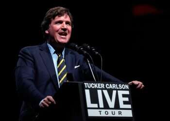 Tucker Carlson speaks at a Tucker Carlson Live Tour show at Desert Diamond Arena, Oct. 31, 2024, in Glendale, Arizona | Photo: Julia Demaree Nikhinson/AP INTO THE FRAY: Strange bedfellows in hate, from Carlson to the Caucasus