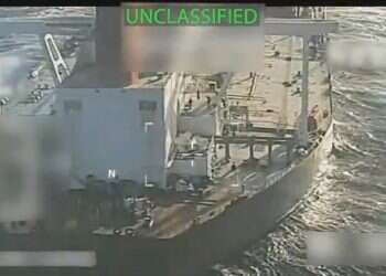 Attorney General Pam Bondi's X account, and partially redacted by the source, shows an oil tanker being seized by US forces off the coast of Venezuela, Wednesday, Dec. 10, 2025 US-seized ship linked to Iran's Revolutionary Guard, Hezbollah