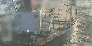 Attorney General Pam Bondi's X account, and partially redacted by the source, shows an oil tanker being seized by US forces off the coast of Venezuela, Wednesday, Dec. 10, 2025 US-seized ship linked to Iran's Revolutionary Guard, Hezbollah